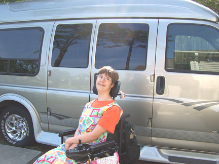 Brantley with Her Van 6-29-06
